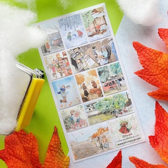 3 for $15 - Seasons of Joy Stickers - 1 Sticker Sheet - NEW in Packaging - Picture 3 of 4